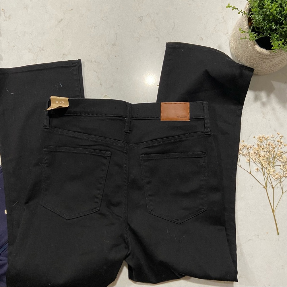 Madewell Cali Demi boot brand new black jeans with tags size 29